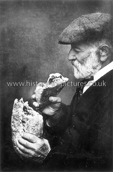Luvly Pasty, being eaten, Cornwall. c.1916